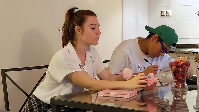 A Young Girl Instructs A Classmate In The Intimate Lessons She Received From Her Stepfather