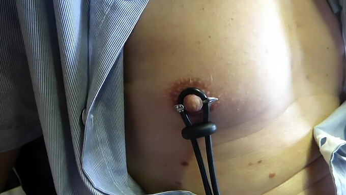 Big Nipples And Cock: Electrostimmed To Orgasms