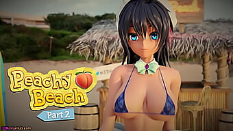 La Cameriera In Bikini Hentai Hibiki Fa Una Sensuale Sega E Sesso Orale Nella Sabbia